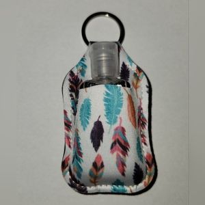 Key chain and hand sanitizer bottle